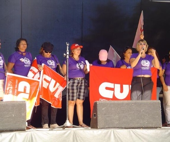Sindicato participa de mobilização no Dia Internacional da Mulher 
